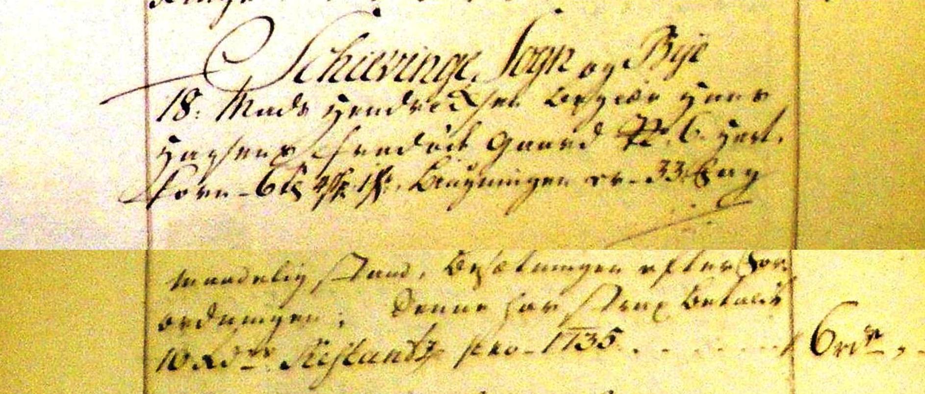 Fæste Designation 1736 - Mads Henrichsen