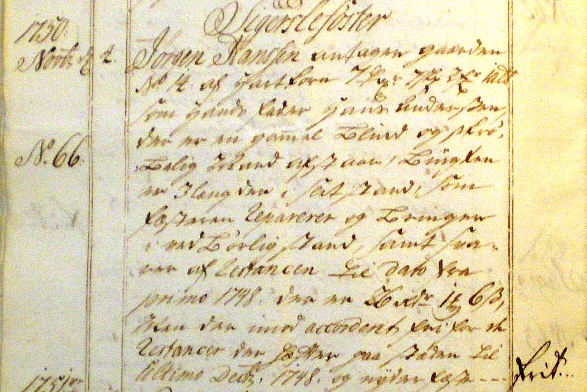 Fæste Designation 1750 - Jørgen Hansen