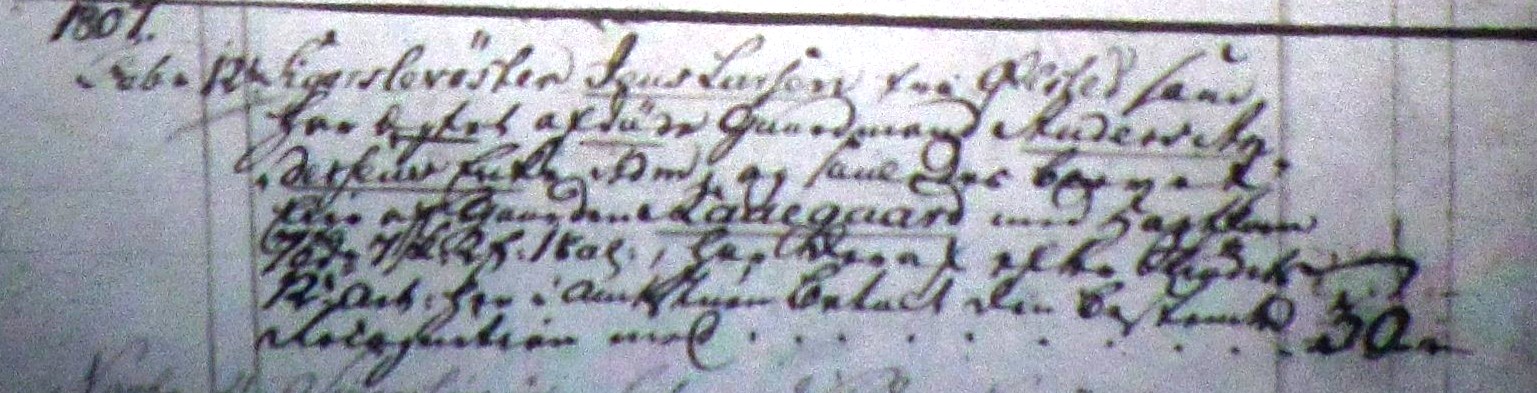Fæste Designation 1807 - Jens Larsen