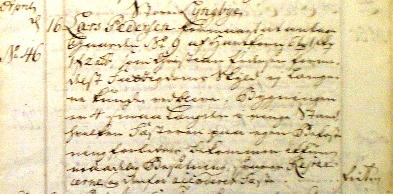 Fæste Designation 1763 - Lars Pedersen